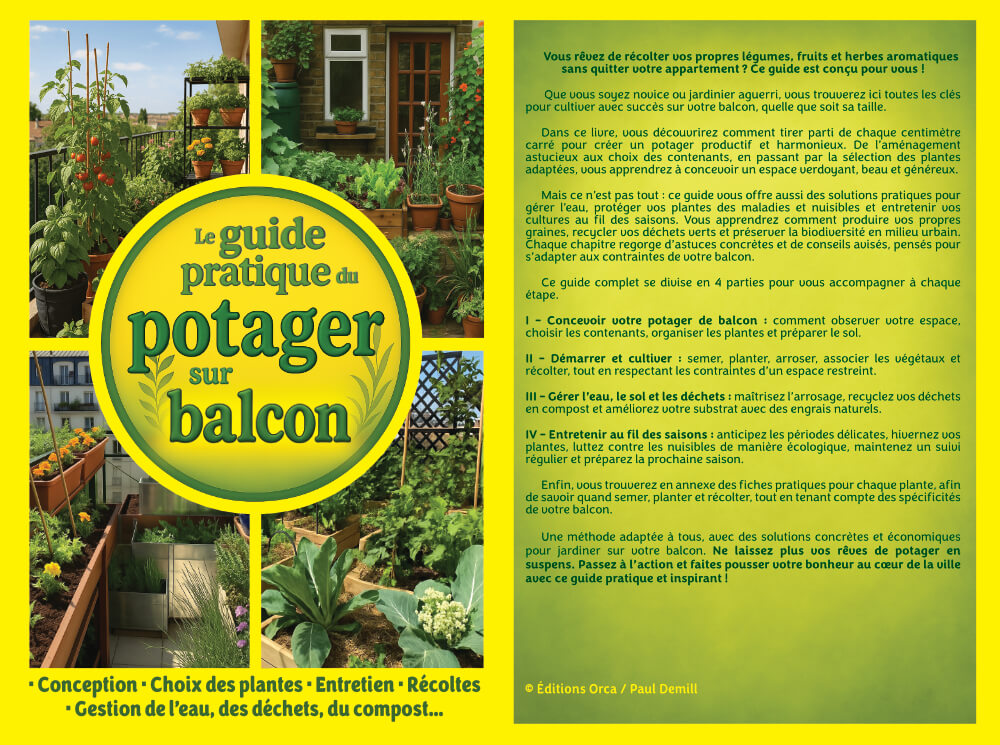 Livre le guide du potager sur balcon