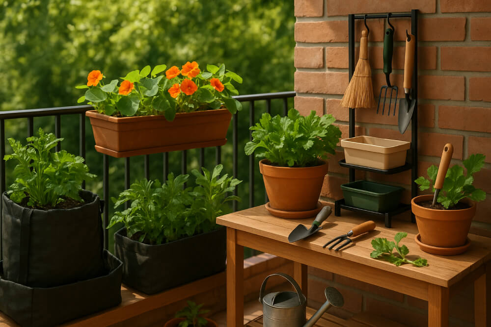 Débuter un potager balcon
