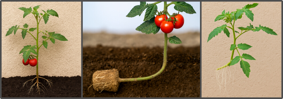 Tomates couchées